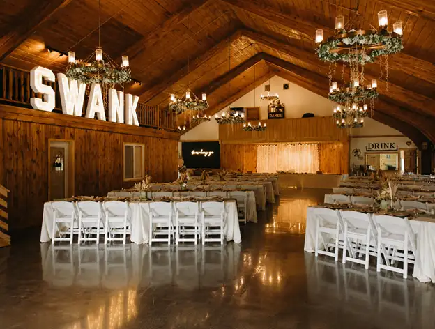log cabin wedding venue